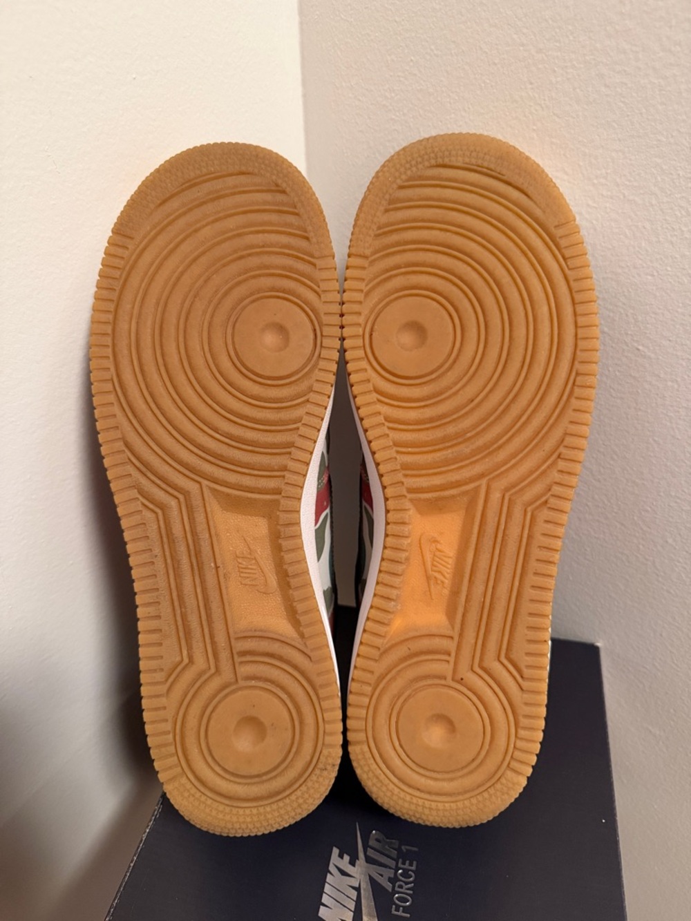 Nike Air Force 1 Low Camo Sneakers - Green, Pink, Tan, Black - Picture 11 of 13